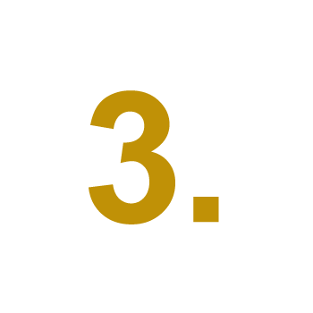 The image shows a simple graphic with a black background and a large, bold yellow number  3  centered on it.